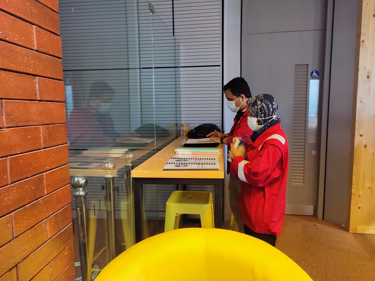 IRCUTP's tweet photo. Site inspection at He & She Coffee by HSSE Team.
#heandshecoffee #UTPlibrary #IRCUTP #UTPinME https://t.co/Om0dS4h3Ub