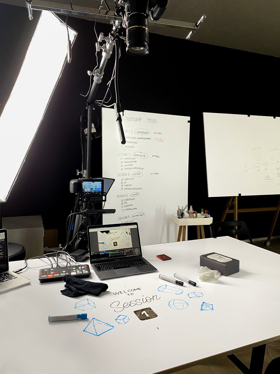 studio_tools's tweet photo. Online Course Setting with Whiteboards – Get a glimpse on how Stefan Kunz is preparing his room for one of his online courses with Studioboard Pro whiteboards. He even uses one as a table surface.

#studio_tools #fastflexibility #designthinking #agilesarbeiten #newwork https://t.co/7wPlFwtCFj