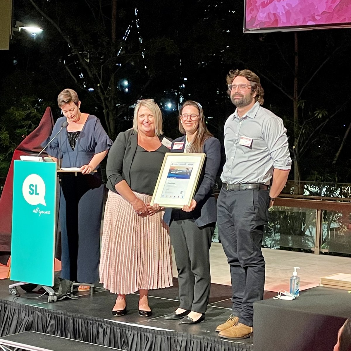 And the winner or the Business Award is… Flood modelling project from <a href="/FloodMapp/">FloodMapp</a> – Congratulations 👏 #QLDRAA