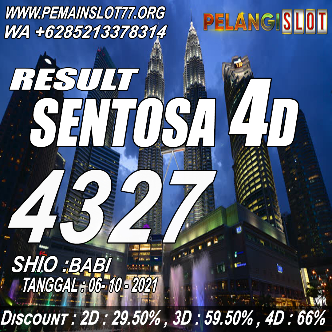 SlotPelangi's tweet photo. RESULT SENTOSA 4D
06 OKTOBER 2021

ANGKA : 4327
SHIO : BABI 

📞 +6285213378314
🎰 https://t.co/MK9IrVvmfw https://t.co/MmHRXZVyOI