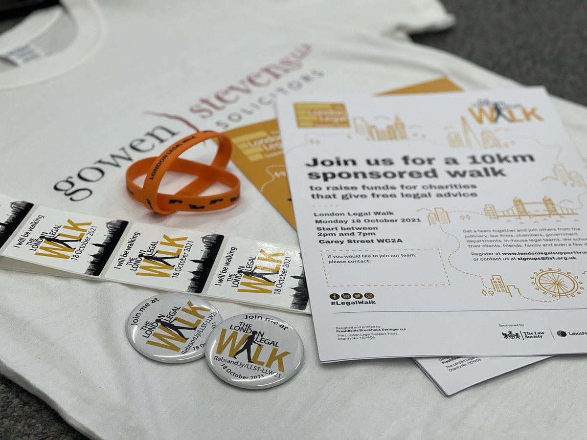 GowenLlp's tweet photo. Less than 2 weeks to go till the London Legal Walk and we are so excited to be taking part! Click on our profile if you wish to donate in support of this amazing cause.  @londonlegal #LegalAdvice #Charities #LegalWalk https://t.co/hY0lRHsTZk
