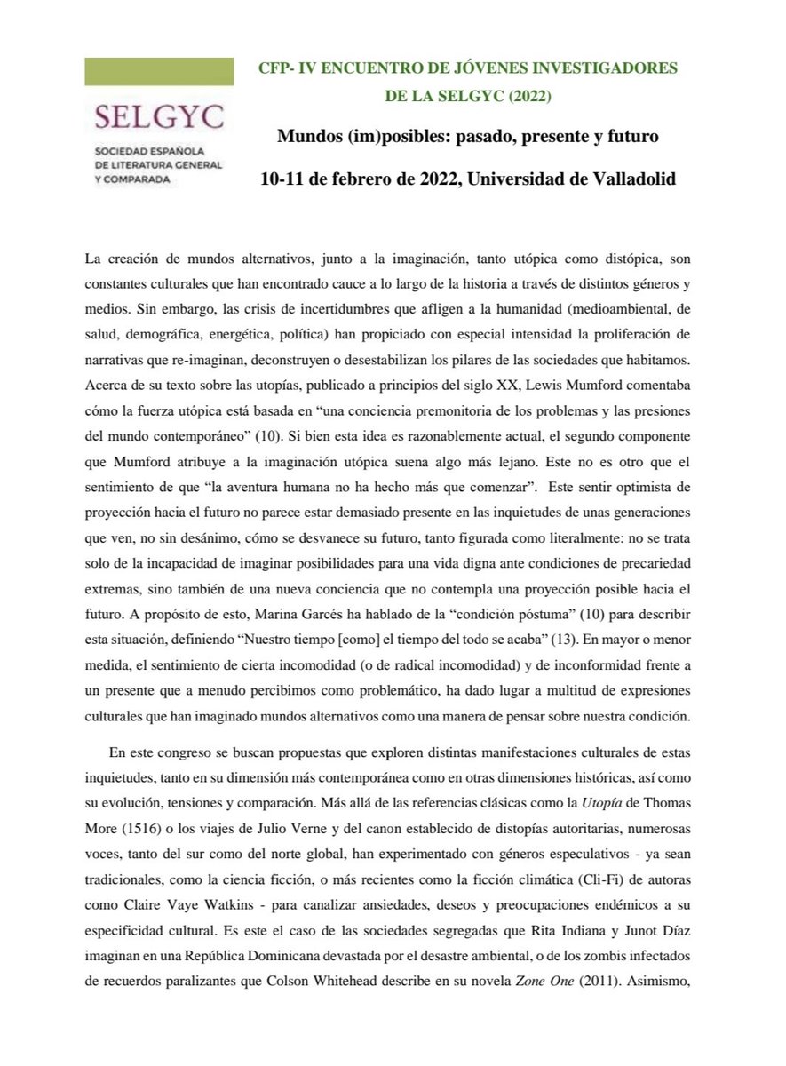 selgycjoven's tweet image. 🔵Aquí está el cartel oficial de nuestro próximo congreso, el IV Encuentro de Jóvenes Investigadores de la SELGyC. Muchísimas gracias a Sara Olmos (Instagram: @teconlene) por el maravilloso diseño. 

¡Esperamos vuestras propuestas!