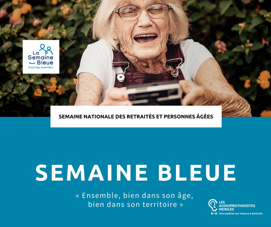🗓 Semaine Bleue du 04 au 10 octobre 2021
Une semaine permettant à chaque ville de valoriser la place des seniors dans la société.

Retrouvez les actions près de chez vous via le site swll.to/nqwYa ou auprès de votre mairie 🏦. <a href="/semainebleue/">Semaine Bleue</a>