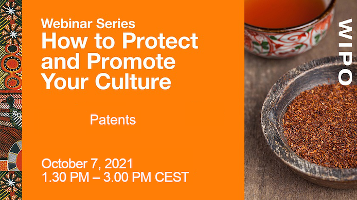 inapi_dz's tweet photo. Webinaire : Comment protéger et promouvoir votre culture – Brevets 
Rejoignez-nous le jeudi 7 octobre pour la troisième session (en anglais) d'une série de webinaires organisé par l'OMPI 
Date : jeudi 7 octobre 2021 12h30 – 14h00 
https://t.co/rcBUQS5JwM https://t.co/jgsiB422Vf