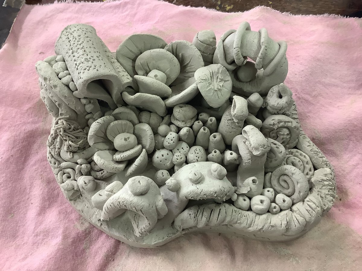 DunottarArt's tweet photo. Yr. 10 Ceramics inspired by Ernst Haeckel #dunottarschool https://t.co/Z8xAtFPP8v