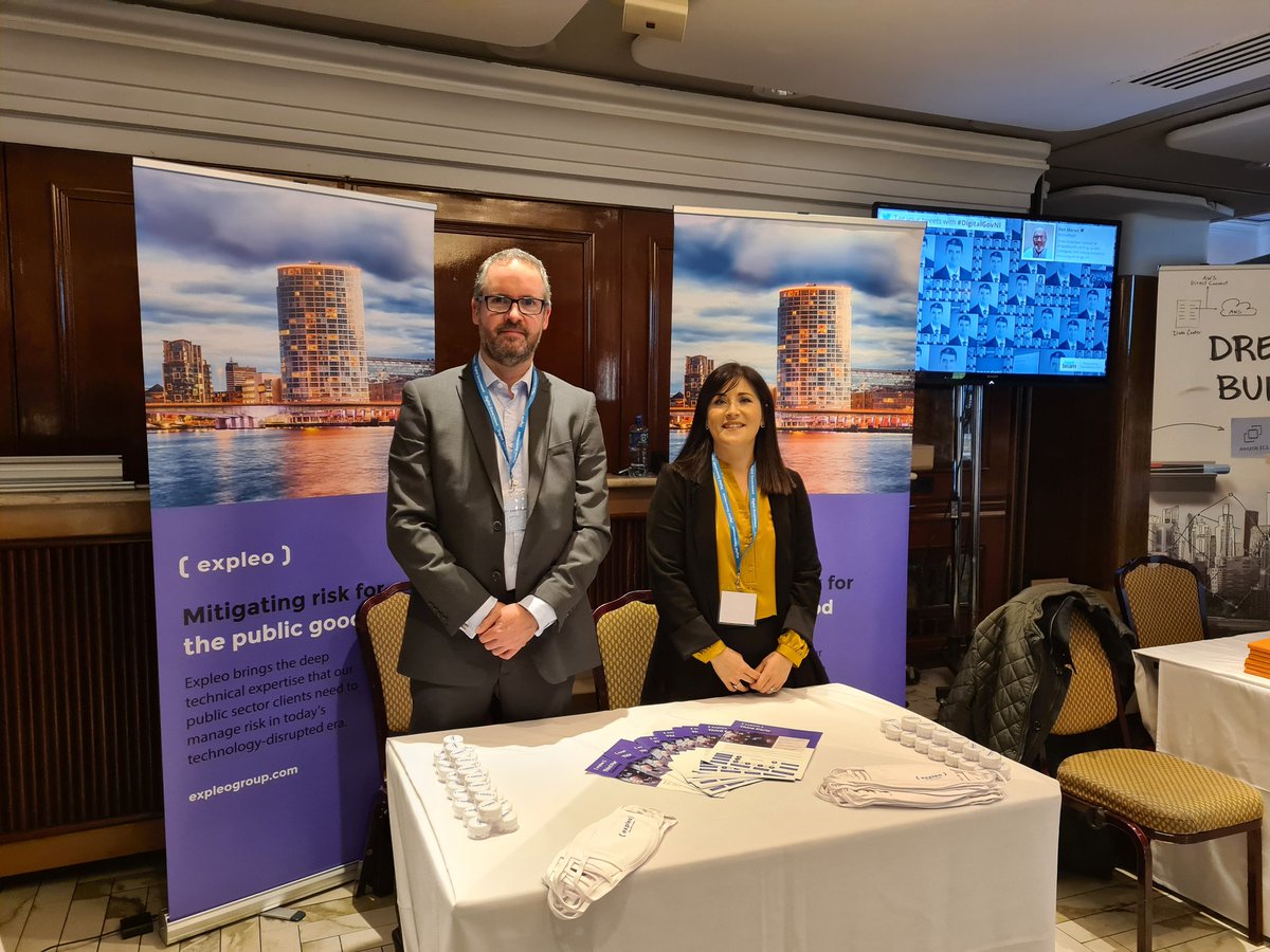 techGirlBelfast's tweet photo. Great to be here today at the Digital Government Conference NI @agendani Looking forward to James ONeills' talk later today. Stop by the Expleo booth and say Hello! #expleo #DigitalGovNI https://t.co/UnhdLmFuJE