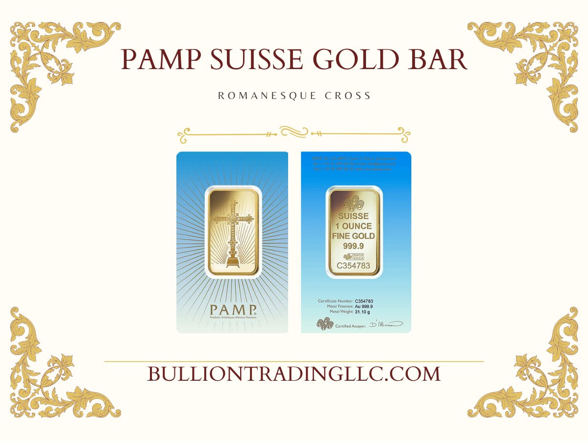 Bullion_Trading's tweet photo. PAMP Suisse 1 Oz Romanesque Cross Gold Bar.
Find Out More : https://t.co/XOcsriqzFG
#gold #goldbar #goldprice #goldbars #goldbullion #pampsuisse https://t.co/4xCxx0YU4F