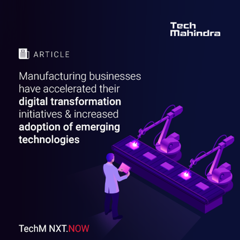 tech_mahindra's tweet photo. Learn how to unlock the real power of #emergingtechnologies in manufacturing by integrating digital transformation initiative in this article by Jinender Jain, Senior VP & Sales Head, @tech_mahindra, with Technology dispatch - https://t.co/0kSDECekle
#TechMInUK #TechMNXTNOW