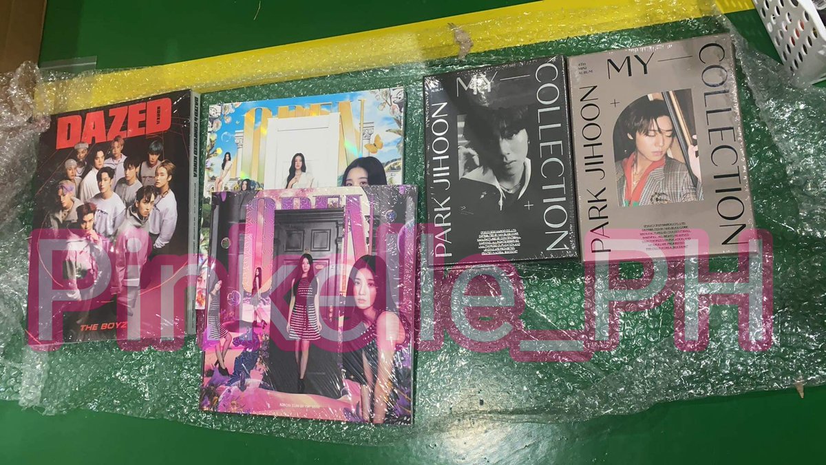 pinkelle_ph's tweet photo. #PinkelleUpdates
Arrived at our KR address😊
~ NCT - Sticker Albums with POB
~ ITZY - Crazy in love albums
~ Dazed&Confused September Issue
~ Kwon Eunbi - Open (In/Out Version)
~ Park Jihoon - My Collection (Realism/Cubism Version) https://t.co/AHRIPqvqkE