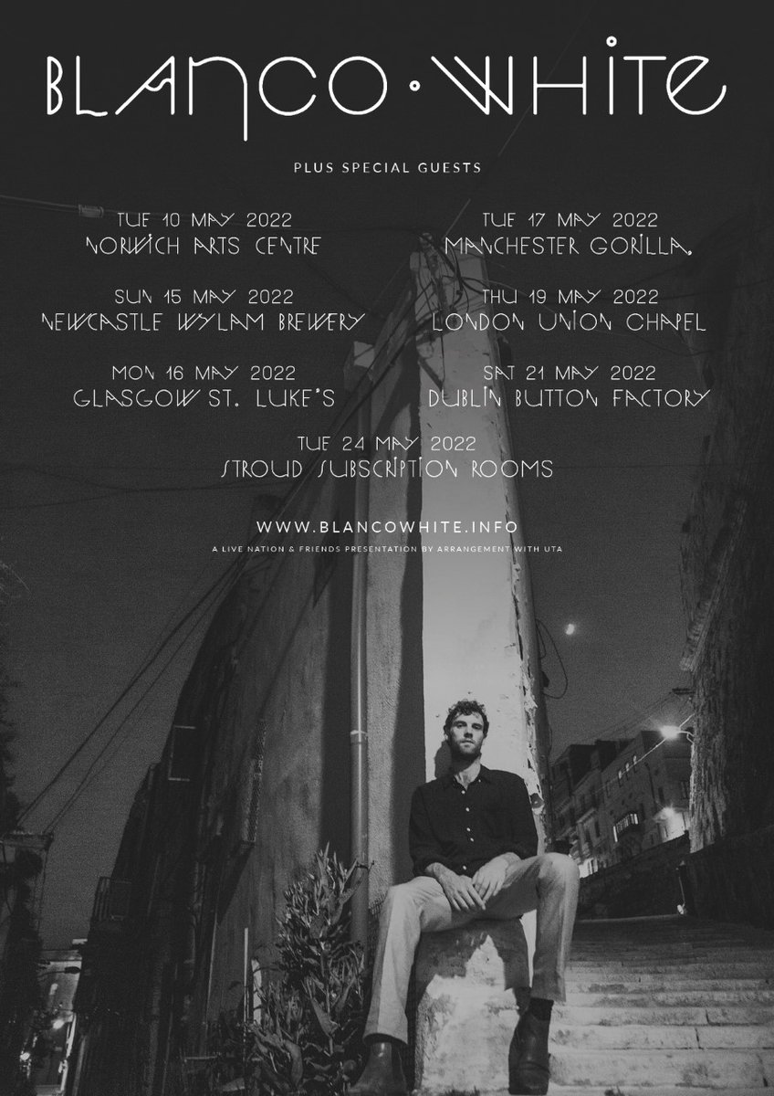 I’m really pleased to announce our first tour dates since before the pandemic. We couldn’t be more excited to play live shows again. You can buy tickets from blancwhite.info
Thanks for your support and hope to see you at a show soon!
