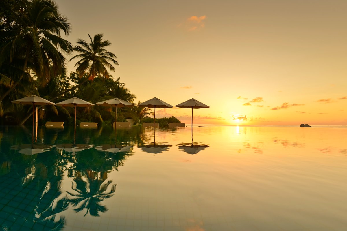 HuvafenMaldives's tweet photo. Blissful day dreaming and lazy days by the infinity pool during sunsets are all yours to be had at the Dream Island.
#huvafenfushi #dreamisland #artofdoingnothing #funinthesun #islandvibes #infinitypool #smallluxuryhotels #thisisthelife #travelgram #sunset https://t.co/KnvCKg0cZL