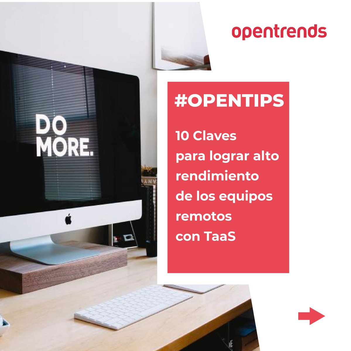 opentrends's tweet image. La receta secreta para lograr un alto rendimiento en los equipos remotos tiene nombre y es 🥁: Teams as a Service (#TaaS).

👆Desliza para desvelar las 10 claves para lograr el nivel de rendimiento deseado.

#OpenTips #TeamAsAService #MindsetAgile