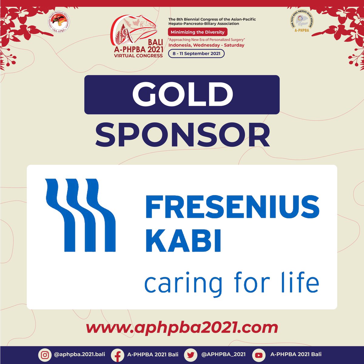 APHPBA_2021's tweet photo. A-PHPBA 2021 Bali is finished

We would like to say huge THANK YOU for our GOLD SPONSORS :
 
- Darya Varia Laboratories
- Eisai Indonesia
- Finusolprima Farma Internasional (Kalbe Company)
- Fresenius Kabi Indonesia @FreseniusKabi 
- Fujifilm-Medison Jaya Raya
- Otsuka Indonesia https://t.co/hg7WrJORl9