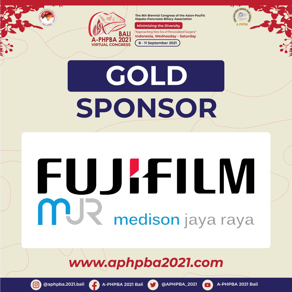 APHPBA_2021's tweet photo. A-PHPBA 2021 Bali is finished

We would like to say huge THANK YOU for our GOLD SPONSORS :
 
- Darya Varia Laboratories
- Eisai Indonesia
- Finusolprima Farma Internasional (Kalbe Company)
- Fresenius Kabi Indonesia @FreseniusKabi 
- Fujifilm-Medison Jaya Raya
- Otsuka Indonesia https://t.co/hg7WrJORl9