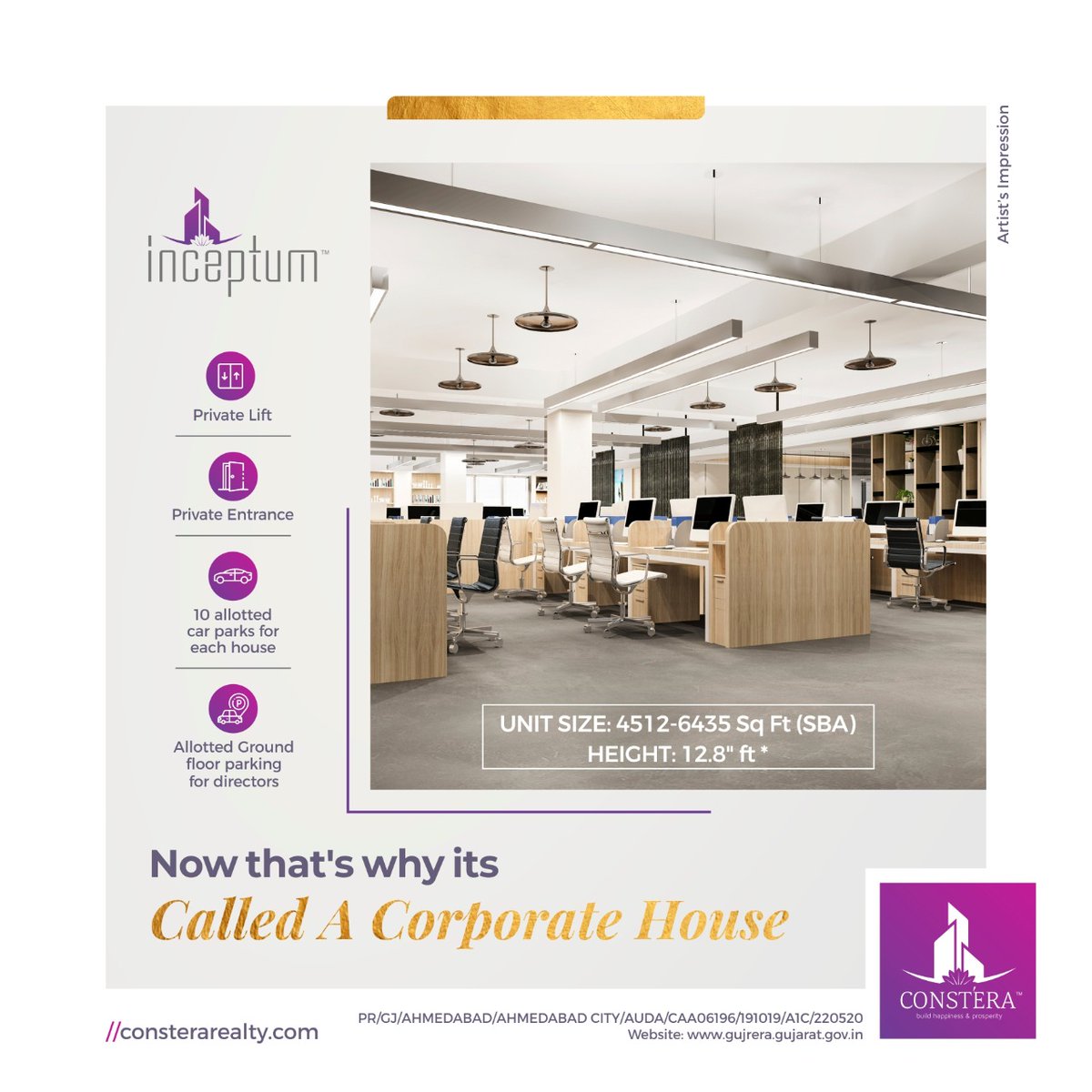 consterarealty's tweet photo. A Corporate Space which hasn't left any stone unturned to make your business fit a space that you truly deserve. https://t.co/FXhyMxxxlO