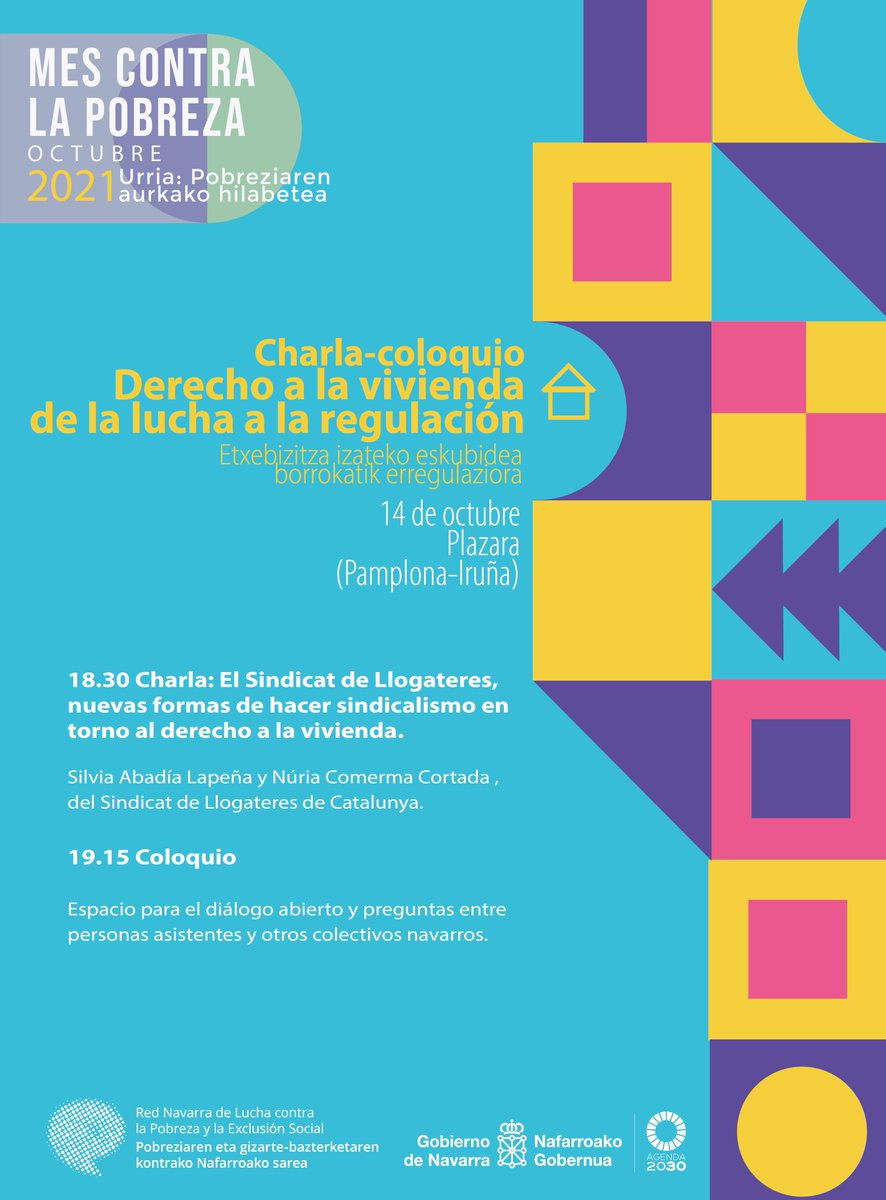Cuanta razón, cuanta emoción en esa carta.

La semana que viene os animamos a que vengáis a compartirlo en la Charla-coloquio: Derecho a la vivienda, de la lucha a la regulación.

🗓️14 de octubre/urriaren 14ean
 🕡18.30 
📍Plazara

Inscripciones forms.gle/5S9zAHCTxDMT5L…