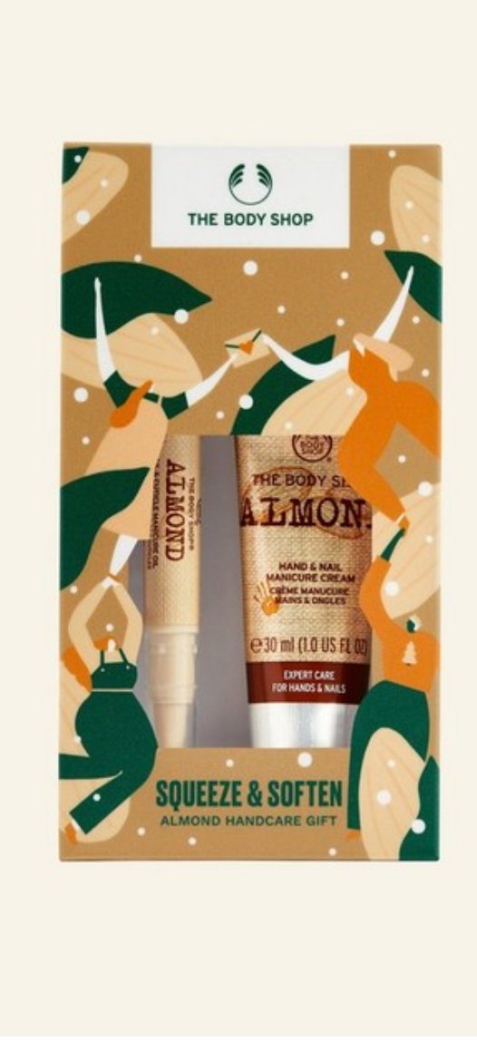 Another Christmas gift set Almond is very nourishing and helps repair too 
Have you start Christmas shopping yet 🎁🎄 #thebodyshopathome