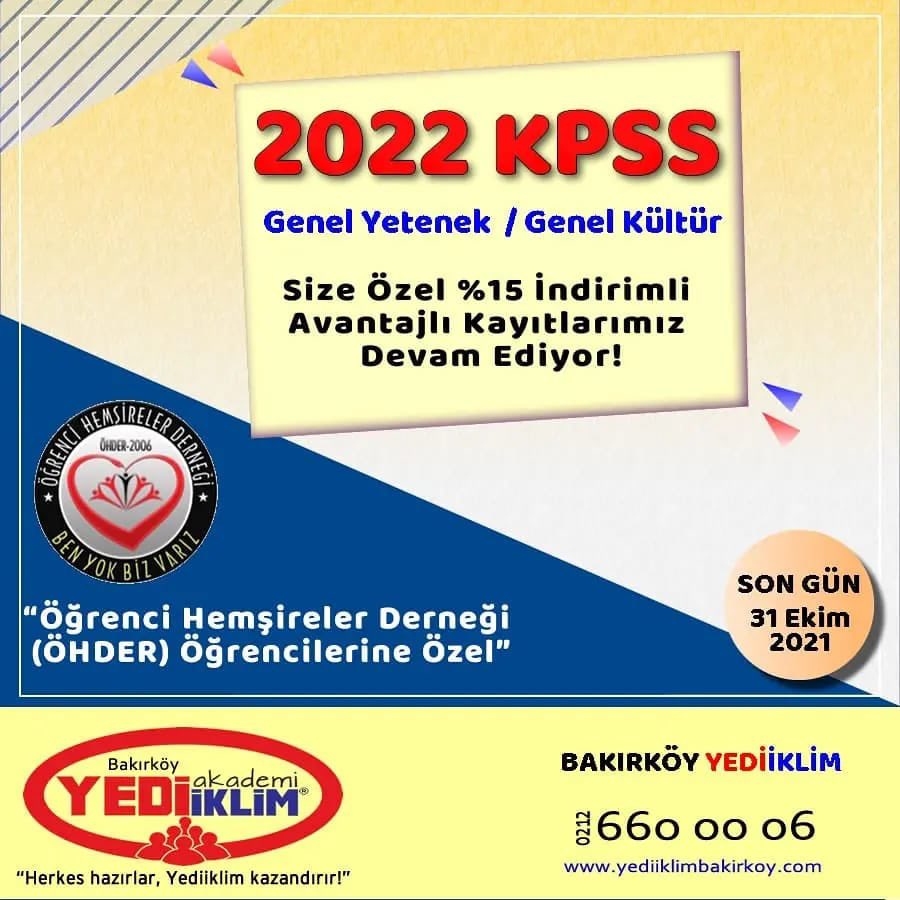 ohder2006's tweet photo. 🎉🎉 ÖHDER ÜYELERİNE YEDİİKLİM AKADEMİ ‘DEN 2022 KPSS-B (GENEL YETENEK - GENEL KÜLTÜR) ÖZEL İNDİRİMİ 🎉🎉 https://t.co/jf5oRjXXIN