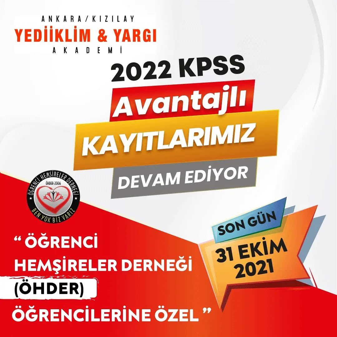 ohder2006's tweet photo. 🎉🎉 ÖHDER ÜYELERİNE YEDİİKLİM AKADEMİ ‘DEN 2022 KPSS-B (GENEL YETENEK - GENEL KÜLTÜR) ÖZEL İNDİRİMİ 🎉🎉 https://t.co/jf5oRjXXIN