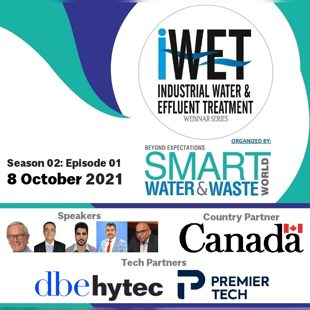 SmartWWW_IN's tweet photo. #TwoDaysLeft: Industrial Water &amp; Effluent Treatment Webinar, 8 October. #RegistrationFree - click here: https://t.co/vplJlS3V9X
Speakers: David Bromley, Mohit Malani, Qazi Syed Wamiq Ali, Sanjeev Srivastava
Country Partner: Canada

@kailashps @mayur259 https://t.co/l8rTOg7s2e
