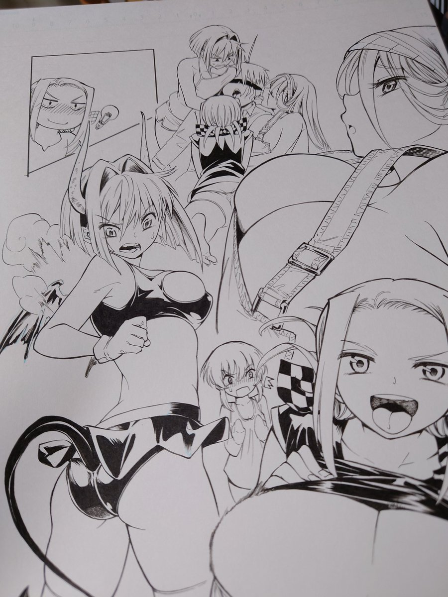口移しの〜はこれまで描きたかったけど苦手意識が強かったエロを頑張れたので自分としても思入れは深いです。デジタル線に慣れるまでアナログでやっていこうと思ったら結局最後まで主線はアナログでした。 