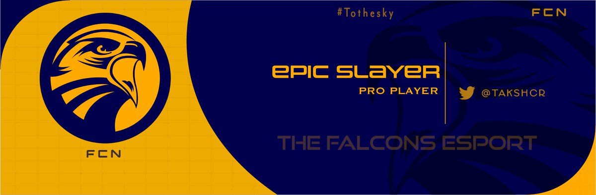 TheFalconsGG's tweet photo. Most Welcome! @takshcr in The Falcons Esport. And we happy to have you. Now we are not far to make a best Esports team. 
"LET'S MAKE MORE BETTER TOGETHER "
#ToTheSky 
Gfx designer - @shreyassoni99 https://t.co/3T9zUTnTJQ