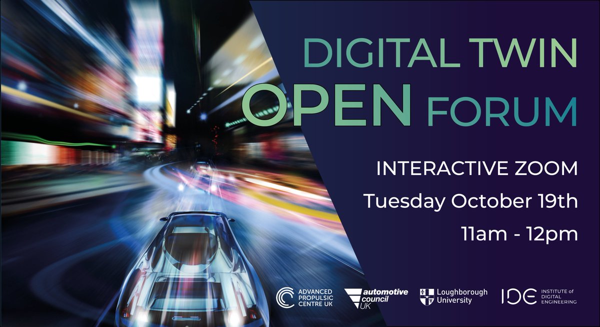 After the success of our Cop26 Digital Twin event and sharing our #DigitalTwin definition, we are excited to invite to an Open Forum where YOU will be able to drive the conversations around this challenging and relevant topic. Click here to register us02web.zoom.us/meeting/regist…
