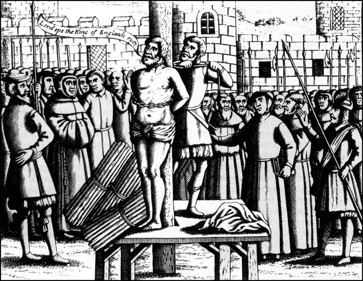 VOM_USA's tweet photo. Remembering Martyrs: On this day in 1536, William Tyndale was burned at the stake for translating the Bible into English. Today we celebrate his life and the impact he made on Bible translation and access to Scripture. https://t.co/pluc3a3SR0
