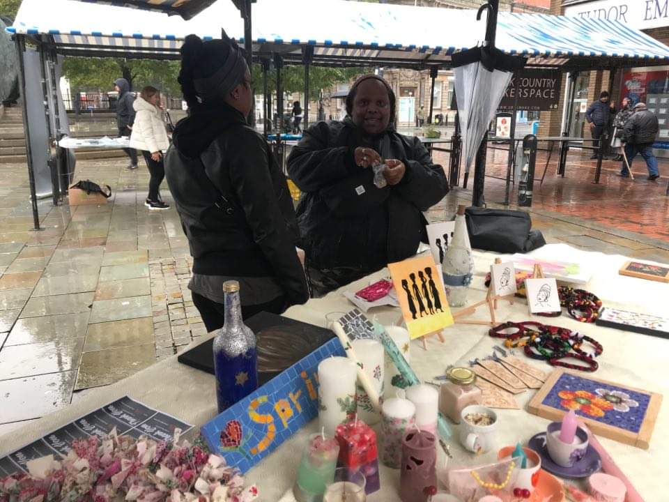 OneLoveWalsall's tweet photo. As apart of the National Women's bike race celebrations yesterday, we joined other community groups who had stalls to give information on services we provide and what we as an organisation is all about. We enjoyed telling Walsall Residents all about Expressions and One Love. https://t.co/JpIfPs0m4k