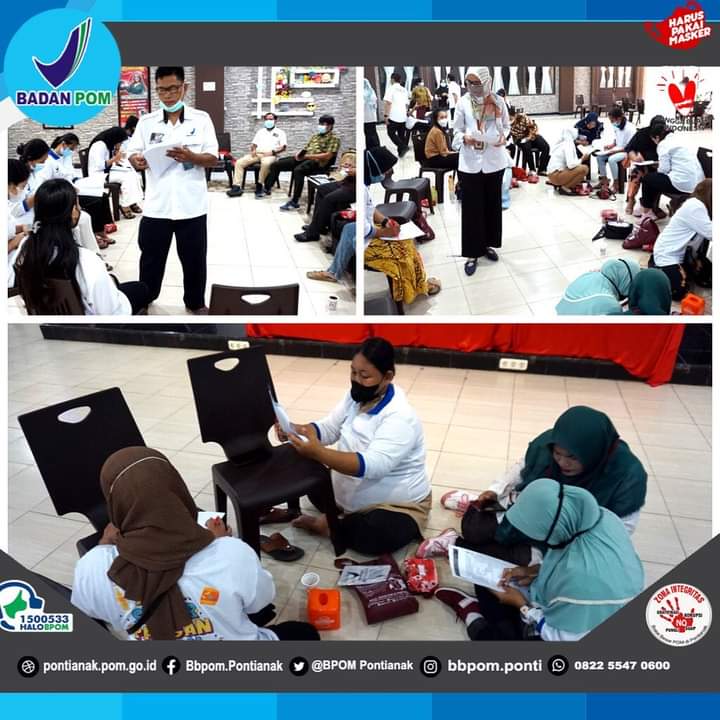 #SahabatBPOM Kalbar, Rabu dan Kamis, 29-30 September 2021, Balai Besar POM di Pontianak melaksanakan Bimbingan Teknis Komunitas Keamanan Pangan Desa Hilir Kantor Kabupaten Landak. Kegiatan menerapkan protokol kesehatan.
Kepala Desa Hilir Kantor, Yohanes, S.Pd.K, M.Sos membuka