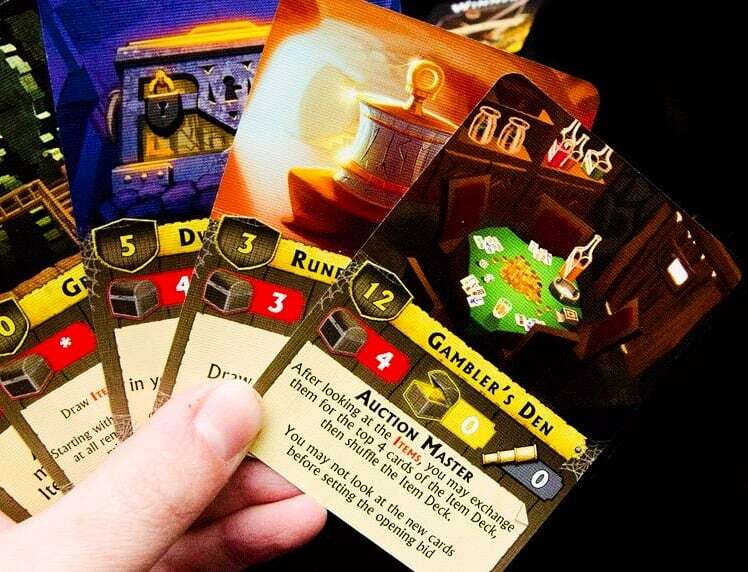 BoardGamerSteph's tweet photo. Vault Wars is a cool auction game from @floodgategames. Sort of reminded me of Storage Wars tv show. Sometimes you just have to push-your-luck and hope for the best! Mystery meat. I look forward to playing the expansion soon. #floodgategames #vaultwars #bgg #Allthegames #auc… https://t.co/vRl55VnWCM
