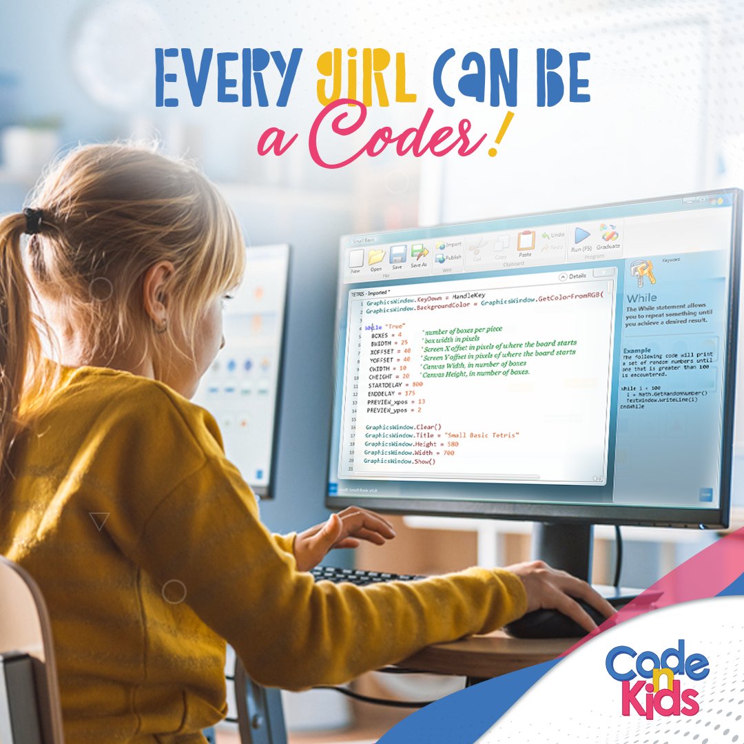 CodeNKids's tweet image. Girls can be just as much creative and dexterous when it comes to problem-solving and thinking critically. Start your girls on coding with Code N Kids today. 

To sign up, please visit: codenkids.com

#girlscancodetoo #codingforall #femalecoders