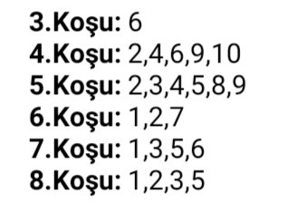 GOODCURRY35's tweet photo. Sürpriz bir tekle 6lı yapayım dedim herkese bol şanslar
#tjk #tjktvyariszamani #tjkformat #tjktv #taytv #İstanbul #ganyan #bahis #analiz #nesine #bilyoner #tjkfarklıanaliz #farklıanaliz #NeredeKalmıstık https://t.co/2oeSMucIPn