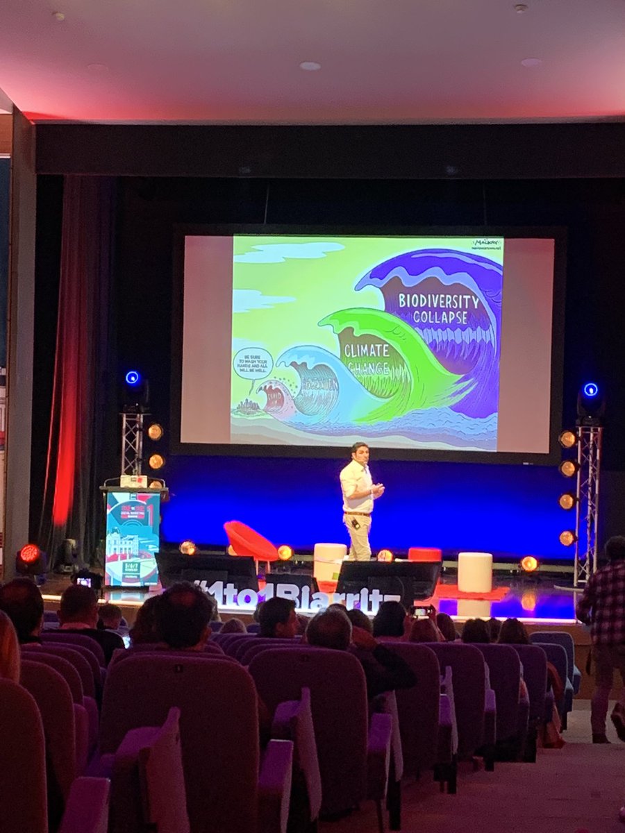 FloLepage's tweet photo. Table ronde #publicitéresponsable au #1to1Biarritz avec Alex Jubien : notre grande mission : préserver la vie sur terre #linkedbynature https://t.co/FXwoW71uNP
