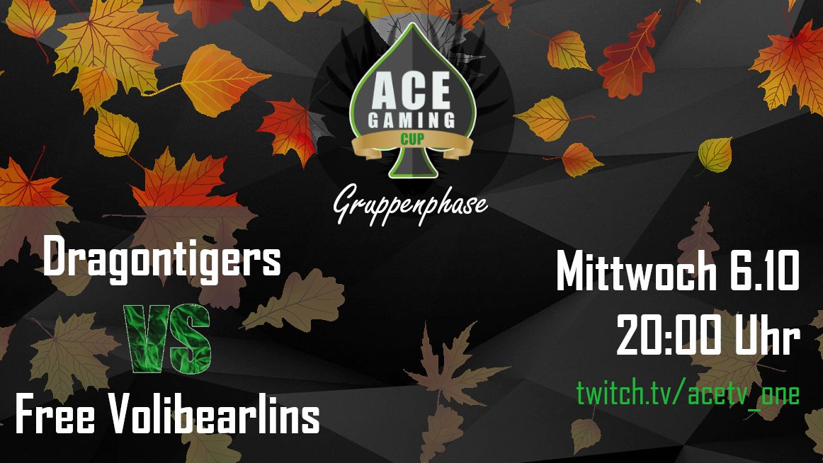 acegamingde's tweet photo. 💚CUP STREAM♠️

This tweet is english now! So oder so ähnlich den heute gibt es eine Premiere bei unseren Casts.
Heute casten wir auf englisch!

⚔️Dragontigers vs. Free Volibearlins
⏰20:00
🎥https://t.co/5zfAvUOQXB
🎙️@Lythiara @MelvinizzleLOL https://t.co/oKZIjzzIR7