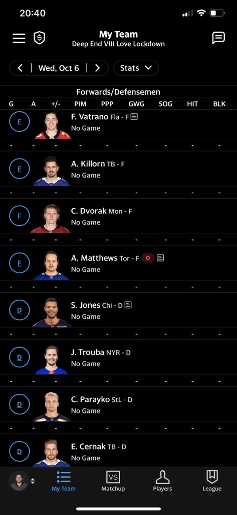 TommyPowell12's tweet photo. @lazzarotto08 @NHL @NHLFantasy Let’s do thissss https://t.co/ggVU9H0msj