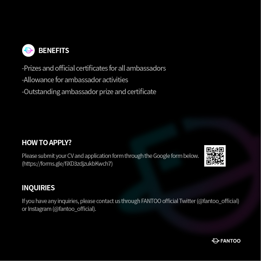 fantoo_official's tweet photo. [📢] 1st #FANTOO Global #Ambassador Recruitment

Falling in ❤️ with #KPOP &amp; #KWAVE?
Don’t miss the chance to produce your own #Hanryu content!🤭💓

🎊All foreigners living in Korea are welcome🎊

Deadline:Oct 20
Field:Videos/Articles
Form:https://t.co/3VczqliF3c

#KoreanCulture https://t.co/g3M6DrXRLm