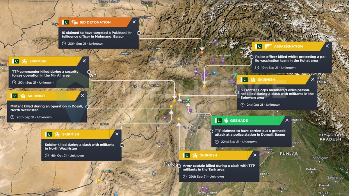 Intelligence Fusion - Asia (@if_asia_) on Twitter photo ๐ต๐ฐ: TTP militants have agreed to a 20 day ceasefire following talks with #Pakistani government.
- The ceasefire has only been agreed upon by one faction and entirely rejected by another.
- Clashes and attacks have since followed.
Map via <a href="/IntellFusion/">Intelligence Fusion</a>: intelligencefusion.co.uk ๐ต๐ฐ: TTP militants have agreed to a 20 day ceasefire following talks with #Pakistani government.
- The ceasefire has only been agreed upon by one faction and entirely rejected by another.
- Clashes and attacks have since followed.
Map via <a href="/IntellFusion/">Intelligence Fusion</a>: intelligencefusion.co.uk