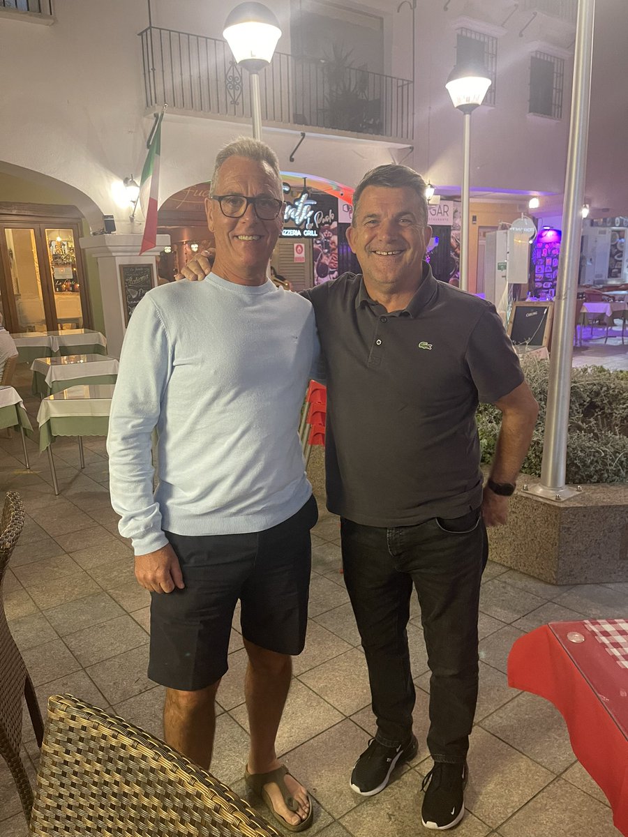 ColinCFCWardrop's tweet photo. Met Kevin Wilson last night in a Restaurant in Nerja Spain, what a top bloke he is sat with us and chatted about the good old days. I of course thanked  him for that great goal away at Wimbledon to secure victory on our return to the top flight in 1989
Once a Blue always a Blue💙 https://t.co/a3o4gdSRkc