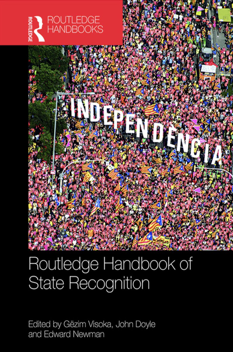 'Routledge Handbook of State Recognition' is now published as paperback. The handbook contains 36 chapters covering all aspects of statehood and recognition in world politics. It is a valuable resource for research and teaching! routledge.com/Routledge-Hand…