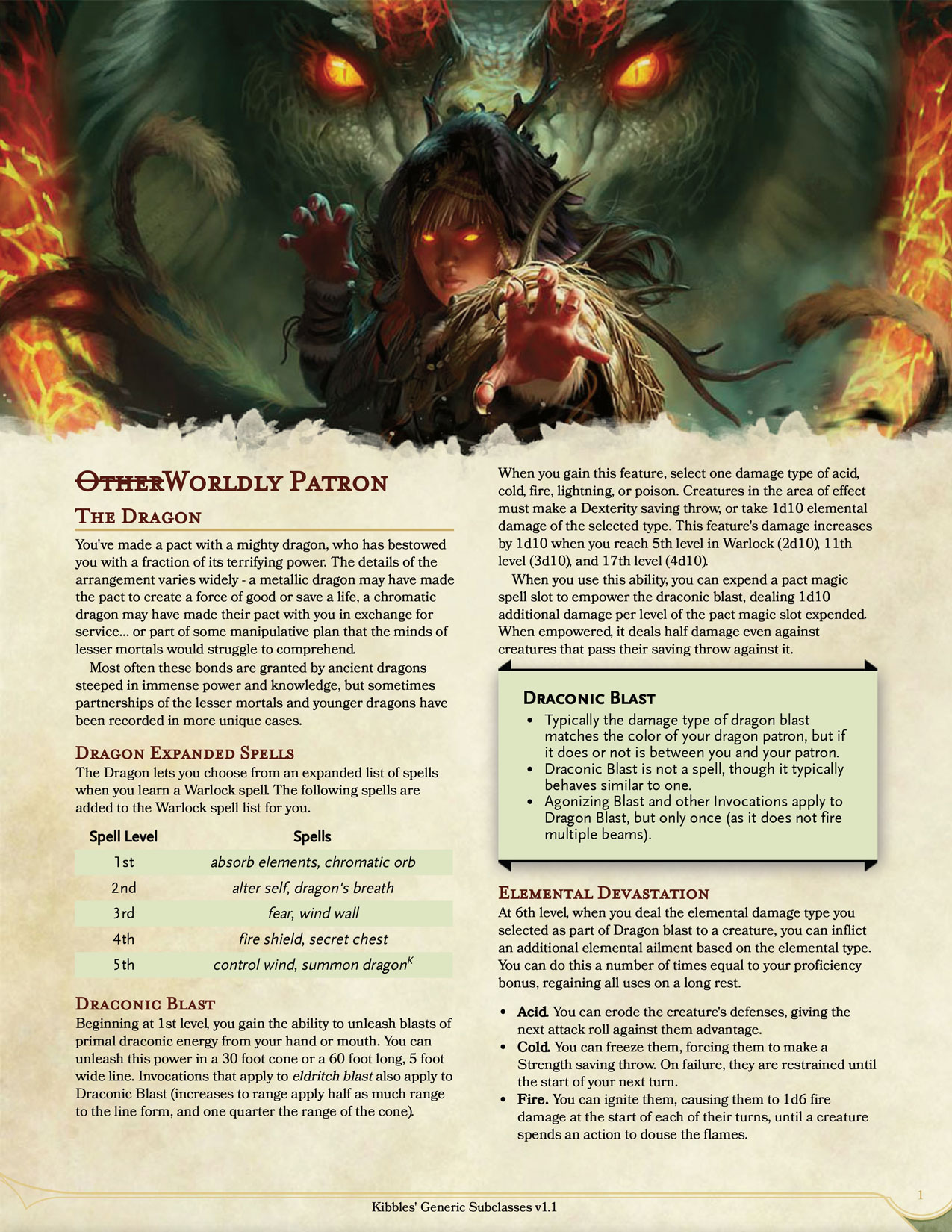 KibblesTasty on X: &ldquo;Kibbles' Dragon Warlock! - Unleash the long 