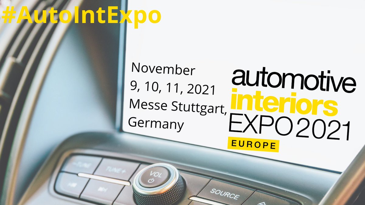 AutoIntExpo's tweet photo. #AutoIntExpo is BACK and this year’s show is set to showcase the latest in #automotive interior design! Click here to register for your FREE visitor pass: https://t.co/CGfYJz72Gs
Taking place in 📍 Stuttgart, Germany, November 9, 10, 11! #Sustainability #autointeriordesign https://t.co/t5rpor6fqB