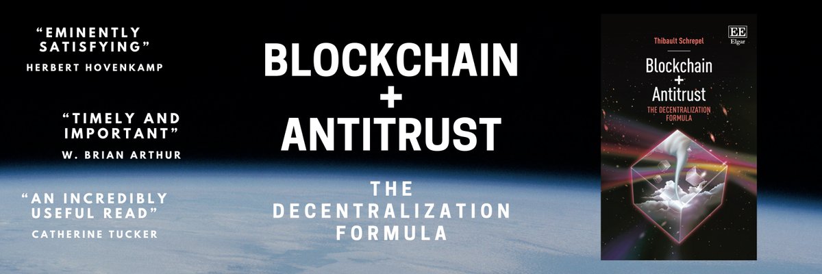“Blockchain + Antitrust” is now AVAILABLE. The hardcover is on sale all over the web, and you can access the digital version in OPEN-ACCESS. That's right! Read it, share it widely, make it yours! #blockchainantitrust

Order: e-elgar.com/shop/gbp/block…
Read: elgaronline.com/view/978180088…