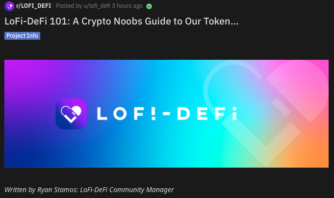 lofi_defi's tweet photo. Are you an artist or musician who wants to invest and use our platform, but doesn't fully understand #crypto and #DeFi?
Here's a guide for you made by our Community Mngr (@RStamos) that you'll surely understand everything you need to know about #LoFiDeFi
https://t.co/2ijM5PZdBu https://t.co/wZJhaiQnck