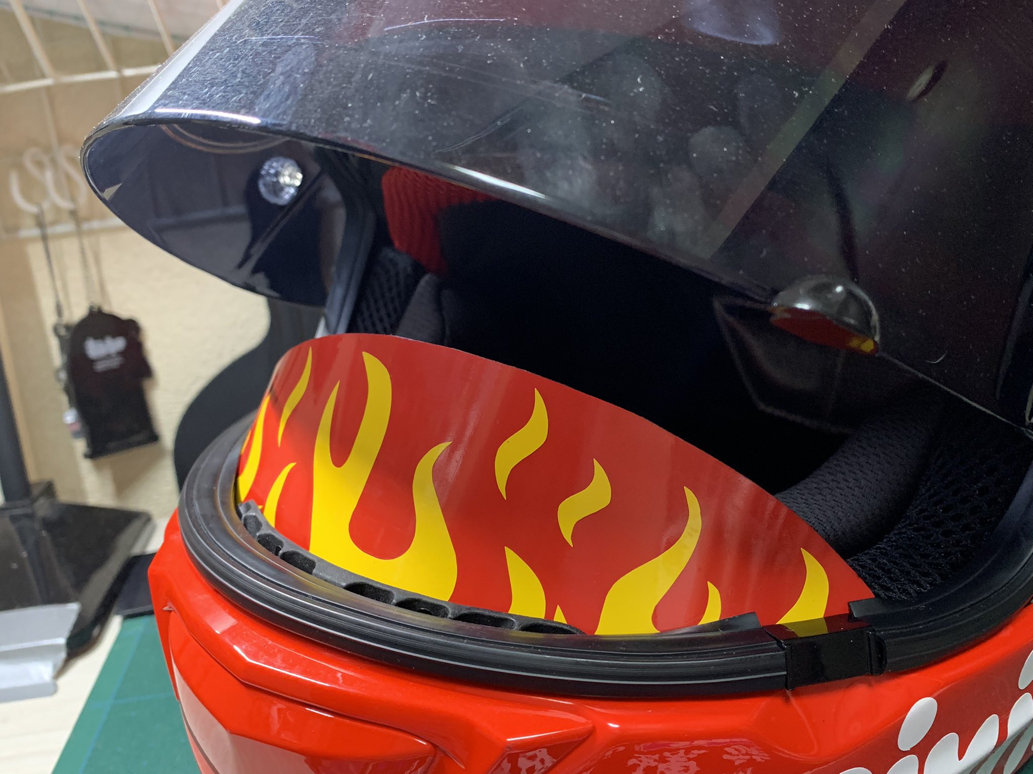 攻達磨の龍さん ファイヤーパターンのノーズガードの デザイン完成しました 販売しまーす T Co 8kdxkuxtzm Twitter