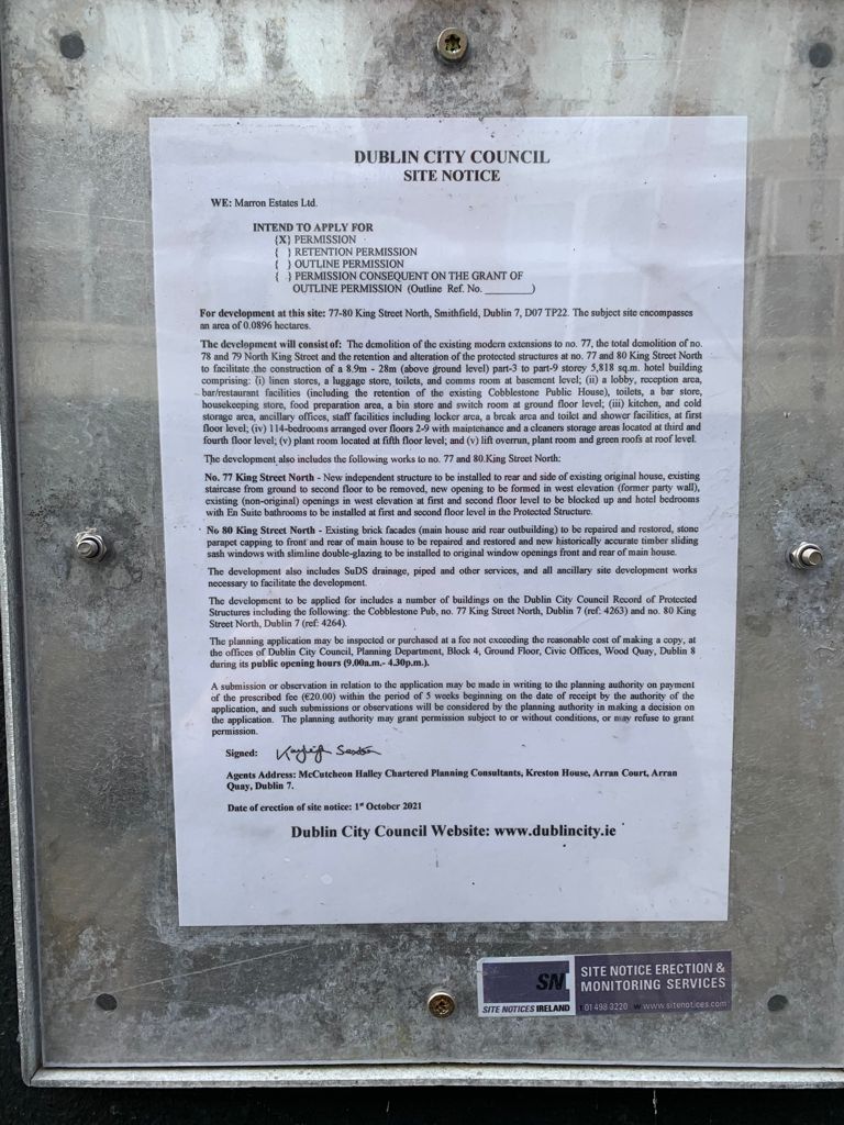 sausagemusic's tweet image. Very real danger of losing @CobblestoneDub to progress. Another soulless hotel at the expense of Dublin&apos;s cultural heartbeat. 
A month to submit objections to @DubCityCouncil
Write to your local TD
Don&apos;t let this happen
@MaryLouMcDonald
@neasa_neasa 
@Paschald 
@GaryGannonTD