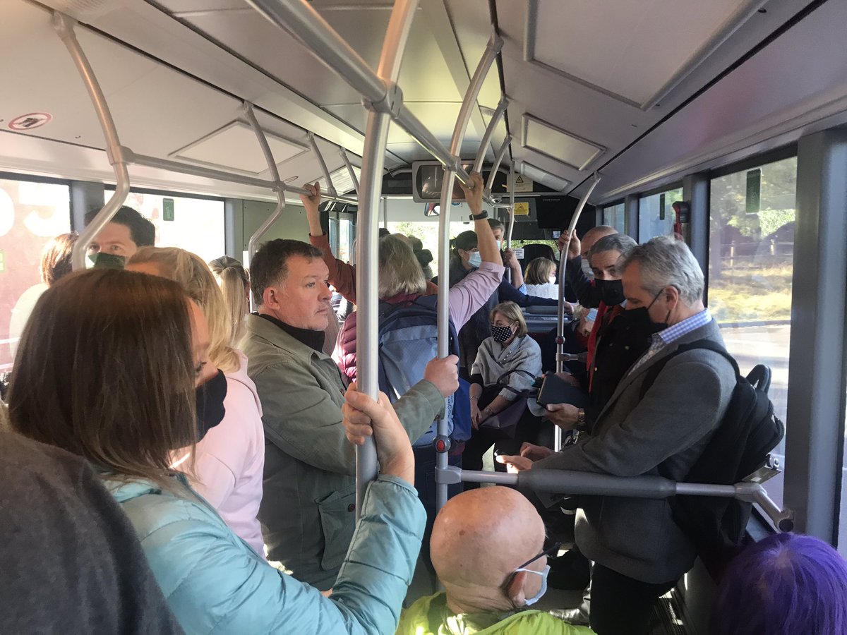 JayemmT's tweet photo. Reduced numbers on public transport #NEC #granddesigns #covid https://t.co/SJSnHeiuUH
