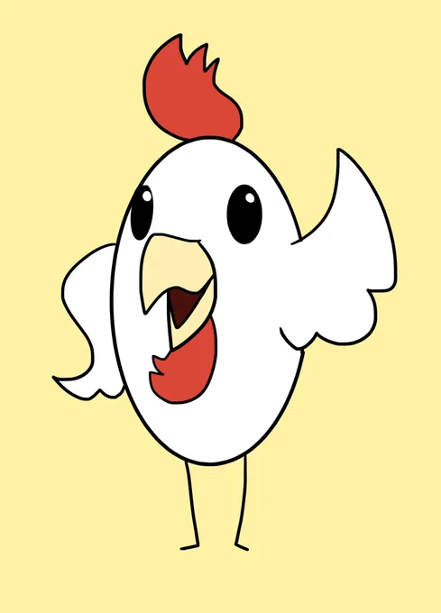 【イオっとキャラ紹介】名前・アサイチさんいわゆる熱血系キャラの鶏さん。朝早く誰よりも起きることを生涯に掲げている。何故か時々イオリたちを朝のランニングに誘ってくる。その熱血ぶりに周囲を困らせてしまうことも度々。イオリくん曰く『顔が腹立つ』だそうです。#鳥 #イラスト #動物 