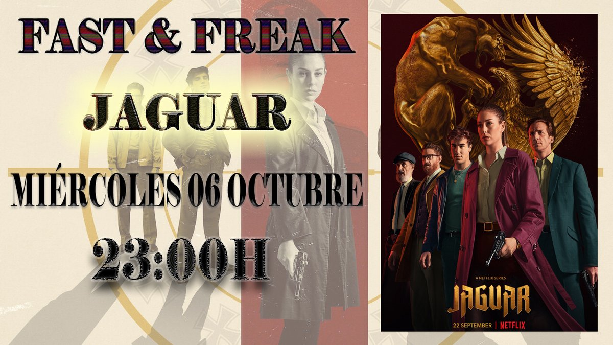 CasaSnorky's tweet photo. ¡¡FREAKS SERIÉFILOS!! Esta noche a las 23:00H estarán @Ladymohikana y @Elmaniempanado en un #fastfreak hablando de sus impresiones de la serie #JAGUAR, la nueva serie española original de #Netflix. ¡¡OS ESPERAMOS!!
ENLACE: https://t.co/Dw2rRFrJpu https://t.co/cesW8wZNqn
