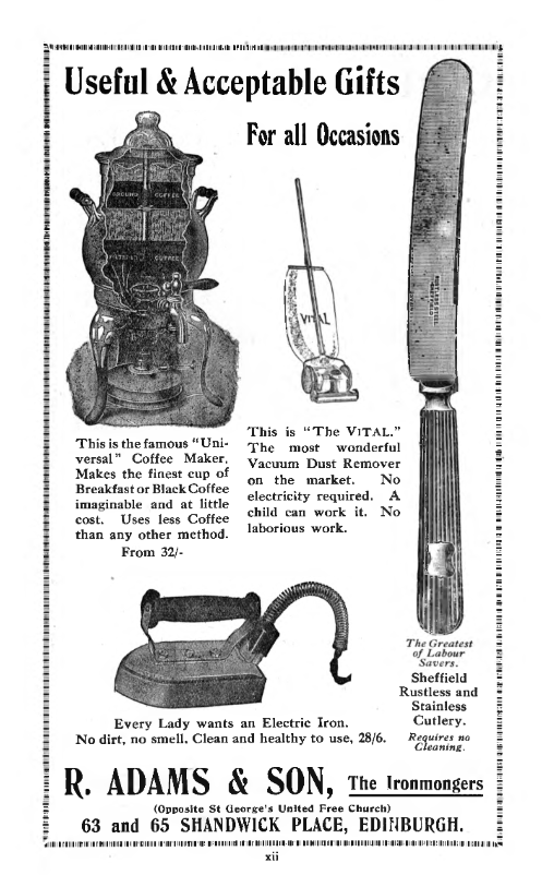 smcarchives's tweet photo. 100 years ago this was one of the adverts in the Collegian School Magazine ... useful gifts?? https://t.co/1NRDdghGsl